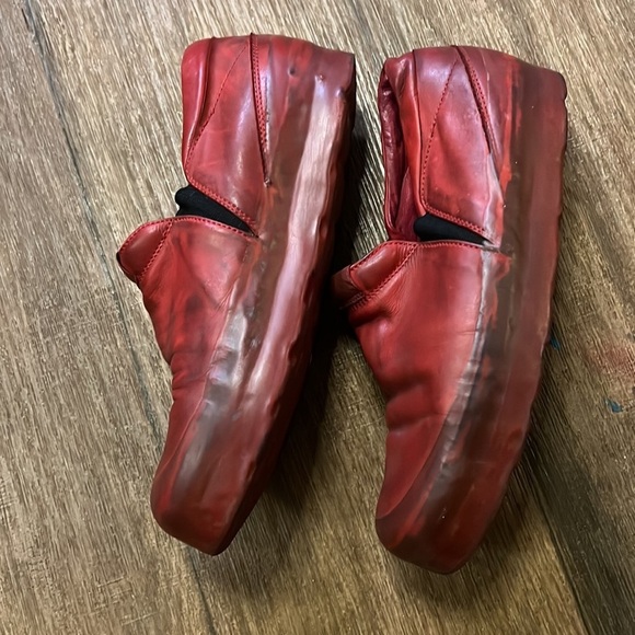 Rubber Soul mens Men\'s Red Leather Slip-On Shoes size 42 main image 8